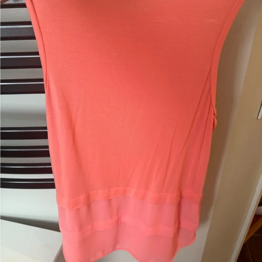 Michael Kors Coral Sleeveless Top, women’s small